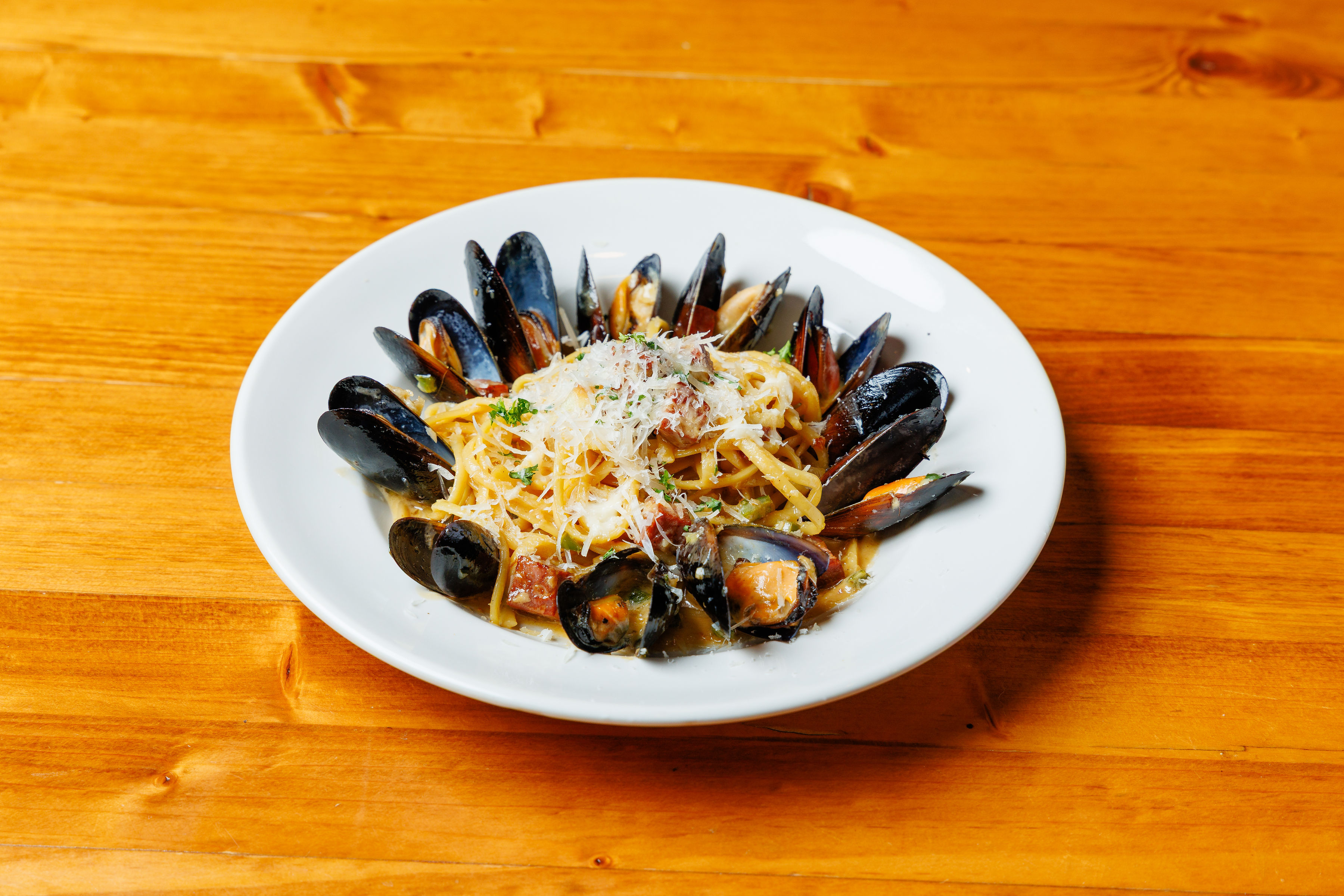 Chorizo Mussels Pasta