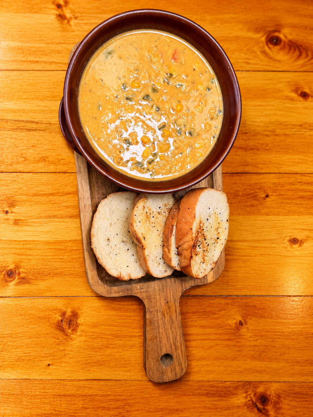 Roasted Corn & Chicken Soup